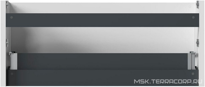 Тумба под раковину, с выкатным ящиком, 1190х450хh500мм, без раковины, (цв.белый матовый),  ZZ Allen Brau Gravity 1.370019.WM