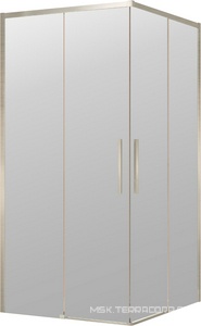Душевой уголок 900х900хh1950мм, квадр., (стекло прозрачное 8мм Easy Clean, фурн.цв.браш.никель),  ZZ Vincea Slim 8mm VSS-4SL900CLBN