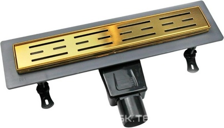 Душевой лоток Drain Leo-30Gb 40 см, цвет золото ZZ