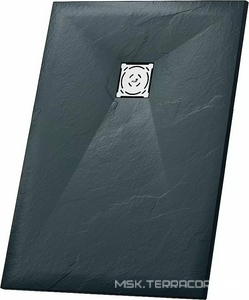 Поддон для душа прямоуг. 800х1500х25см, без сифона, (искусств.камень цв.графит/серый), RGW Stone Tray ZZ RGW Универсал 16152815-02