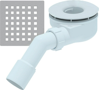 Сифон для душевых поддонов RGW S-2-01  90 мм, выпуск гориз.d50/40мм, с решеткой нерж.сталь., RGW Stone Tray ZZ RGW Универсал 5024112010-00