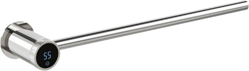 Полотенцесушитель электрический (базовый элемент) 450 мм, 1 перекладина, скрытое подключение, цв. хром, ZZ Boheme stick 727-CR