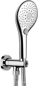 Душевой комплект (лейка, шланг 1500мм, кронштейн с выходом воды 1/2), (цв.хром),  ZZ Bossini Syncronia C12033.030