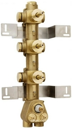 Внутренняя часть встраиваемого смесителя для душа, на 3 потребителя, Bossini ZZ