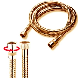 Шланг для душа, с защитой от перекручивания, 2000мм, G1/2, (латунь цв. бронза), DOPPIA AGGRAFFATURA Bossini ZZ