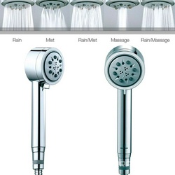 Лейка для душа, ручная, 5 видов струи, (цв.хром), CYLINDRICA/5 Bossini ZZ