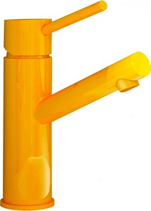 Смеситель для раковины, цв.желтый ZZ Creavit ducky FC1198Y