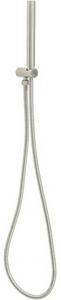 Душевой гарнитур: лейка, шланг 1500мм, кронштейн совмещенный со шланговым подсоединением, (цв.браш.никель),  Allen Brau Priority 5.31019-BN