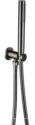 Душевой гарнитур: лейка, шланг 1500мм, кронштейн совмещенный со шланговым подсоединением, (цв.графит браш),  Allen Brau Priority 5.31019-MG