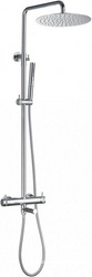 Смеситель для ванны/душа, со стационарным верхним душем d300мм., поворотный излив, душевая лейка, шланг в компл., (цв.хром),  ZZ Allen Brau Priority 5.31T10-00