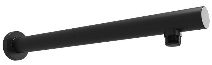 Кронштейн для верхнего душа, стеновой, 300(350)мм, круглый, с подводом воды 1/2, (цв.черный матовый), Paini ZZ Paini Универсал 50PZ745TT30