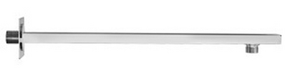 Кронштейн для верхнего душа, стеновой, 345(400)мм, квадратный, с подводом воды 1/2, (цв.хром), Paini ZZ Paini Универсал 50CR745T540BI