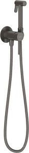 Смеситель совмещённый с гигиеническим душем, готовый комплект: лейка, шланг, скрытая часть, (цв.оружейная сталь),  ZZ Aqueduto PUREZA PUR0245