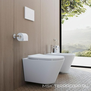 Клавиша двойного смыва для инстал., д/унитаза, (пластик цв.белый глянец),  ZZ Aqueduto Circulo CIR0210