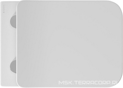 Унитаз подвесной 520х370мм, безободковый, смыв Tornado, сиденье с микролифтом, крепёж в компл., (цв.белый),  Aqueduto Macio MACT2110