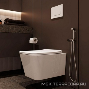 Унитаз подвесной 520х370мм, безободковый, смыв Tornado, сиденье с микролифтом, крепёж в компл., (цв.белый),  Aqueduto Macio MACT2110