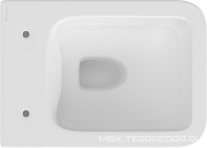 Унитаз подвесной 520х370мм, безободковый, сиденье с микролифтом, крепёж в компл., (цв.белый матовый),  Aqueduto Macio MAC0120