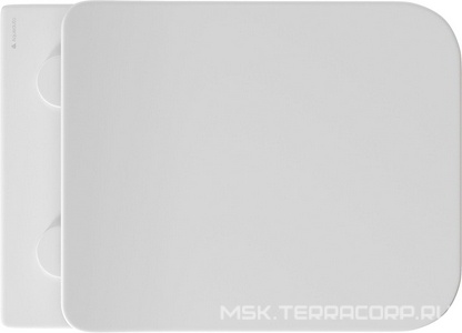 Унитаз подвесной 520х370мм, безободковый, сиденье с микролифтом, крепёж в компл., (цв.белый матовый),  Aqueduto Macio MAC0120