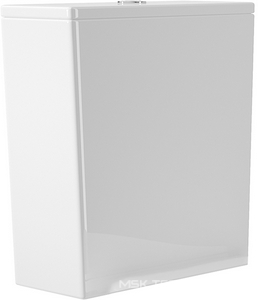 Бачок для напольного унитаза компакт, механизм смыва., кнопка цв.хром, в компл., (цв.белый глянец), AQD OVO/CONE/MACIO Plus ZZ Aqueduto Универсал OVO/CON/MAC0210