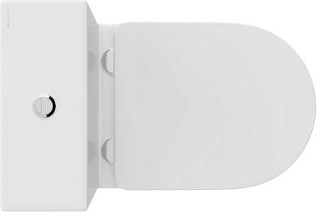 Бачок для напольного унитаза компакт, механизм смыва., кнопка цв.хром, в компл., (цв.белый глянец), AQD OVO/CONE/MACIO Plus ZZ Aqueduto Универсал OVO/CON/MAC0210