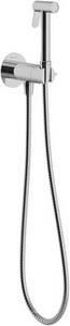 Смеситель совмещённый с гигиеническим душем, готовый комплект: лейка, шланг, скрытая часть, прогрессивный картридж, (цв.хром),  ZZ Aqueduto PUREZA PUR0100