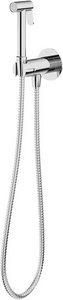 Смеситель совмещённый с гигиеническим душем, готовый комплект: лейка, шланг, скрытая часть, прогрессивный картридж, (цв.хром),  ZZ Aqueduto PUREZA PUR0100