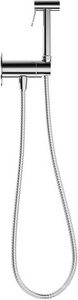 Смеситель совмещённый с гигиеническим душем, готовый комплект: лейка, шланг, скрытая часть, прогрессивный картридж, (цв.хром),  ZZ Aqueduto PUREZA PUR0100