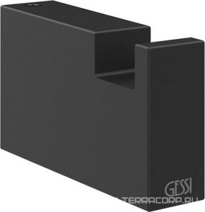 Крючок настенный (цв. 099 черный XL),  ZZ Gessi Rettangolo 20921 099