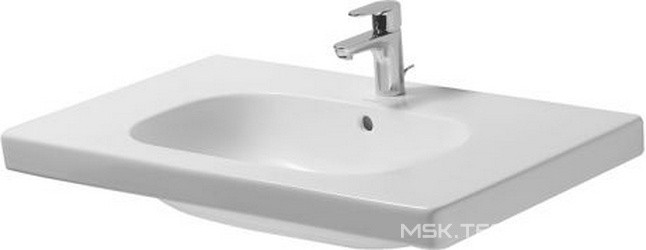 Раковина 850х480, 1 отв. для смесит., с переливом,  ZZ Duravit D-Code 03428500002