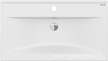 Раковина мебельная,керамическая, 80 см, встроенная, цвет: белый, глянец XX AMPM X-Joy M85AWCC0802WG