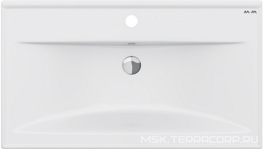 Раковина мебельная,керамическая, 80 см, встроенная, цвет: белый, глянец XX AMPM X-Joy M85AWCC0802WG