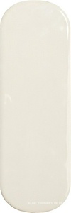 Керамическая плитка для стены DNA Calema  Oval White gloss 5.2x16 136310