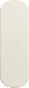 Керамическая плитка для стены DNA Calema  Oval White gloss 5.2x16 136310