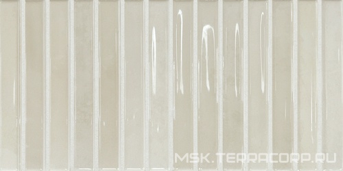 Керамическая плитка для стены DNA Flash Bars  Ivory 12,5x25 133471