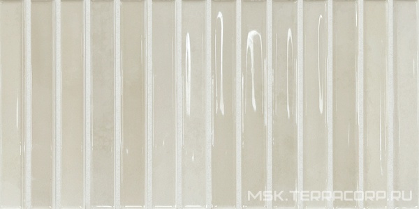 Керамическая плитка для стены DNA Flash Bars  Ivory 12,5x25 133471