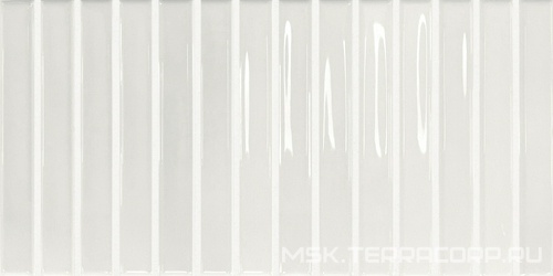 Керамическая плитка для стены DNA Flash Bars  White 12,5x25 133469