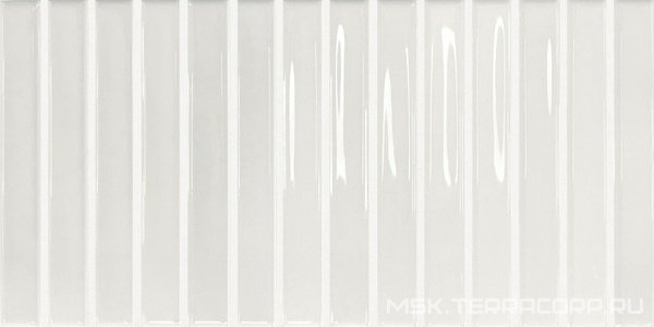 Керамическая плитка для стены DNA Flash Bars  White 12,5x25 133469