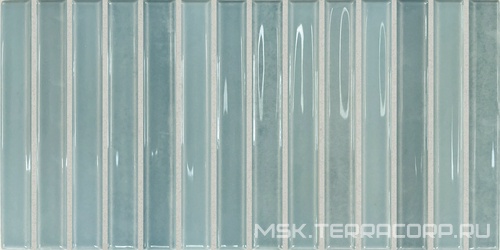 Керамическая плитка для стены DNA Flash Bars  Light Blue 12,5x25 133474