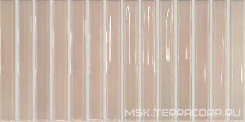 Керамическая плитка для стены DNA Flash Bars  Blush 12,5x25 133472