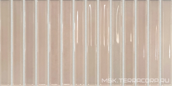 Керамическая плитка для стены DNA Flash Bars  Blush 12,5x25 133472