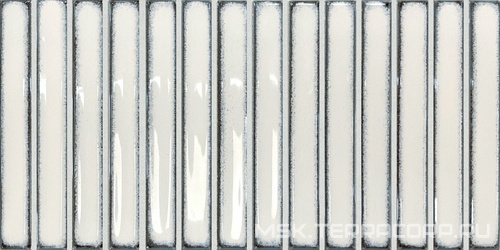 Керамическая плитка для стены DNA Osaka Bars  White 12,5x25 133478