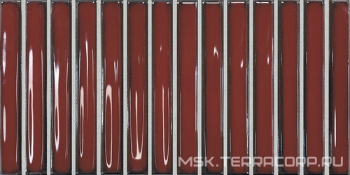Керамическая плитка для пола DNA osaka bars  Red  12,5x25 Красный 133482
