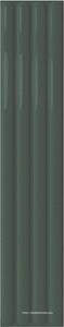 Керамическая плитка для стены DNA Plinto  OUT Green Gloss 10.7x54.2 130296