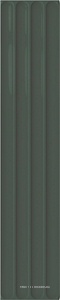 Керамическая плитка для стены DNA Plinto  IN Green Gloss 10.7x54.2 130285