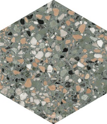 Керамогранит для пола и стены DNA Terrazzo  Teal 32x36.8 123384