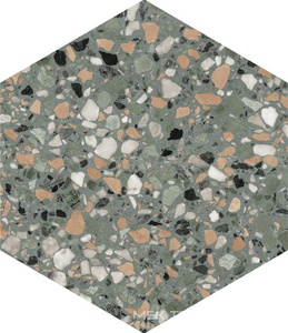 Керамогранит для пола и стены DNA Terrazzo  Teal 32x36.8 123384