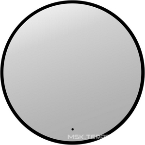Зеркало круглое с фоновой LED-подсветкой, 75*75 см, сенсорный выключатель, цв.черный AVS Виктория 815-VR77/LED/ИК-B