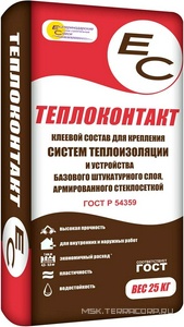 ЕС Теплоконтакт 25 кг, ZZ  ( под заказ кратно поддонам) Екатеринодарские смеси EC Теплоконтакт ЕС T/25