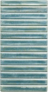 Керамическая плитка для стены WOW Potters   Bars Azur gloss 12.5x25 133169