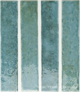 Керамическая плитка для стены WOW Potters  Azur gloss 5x25 133177